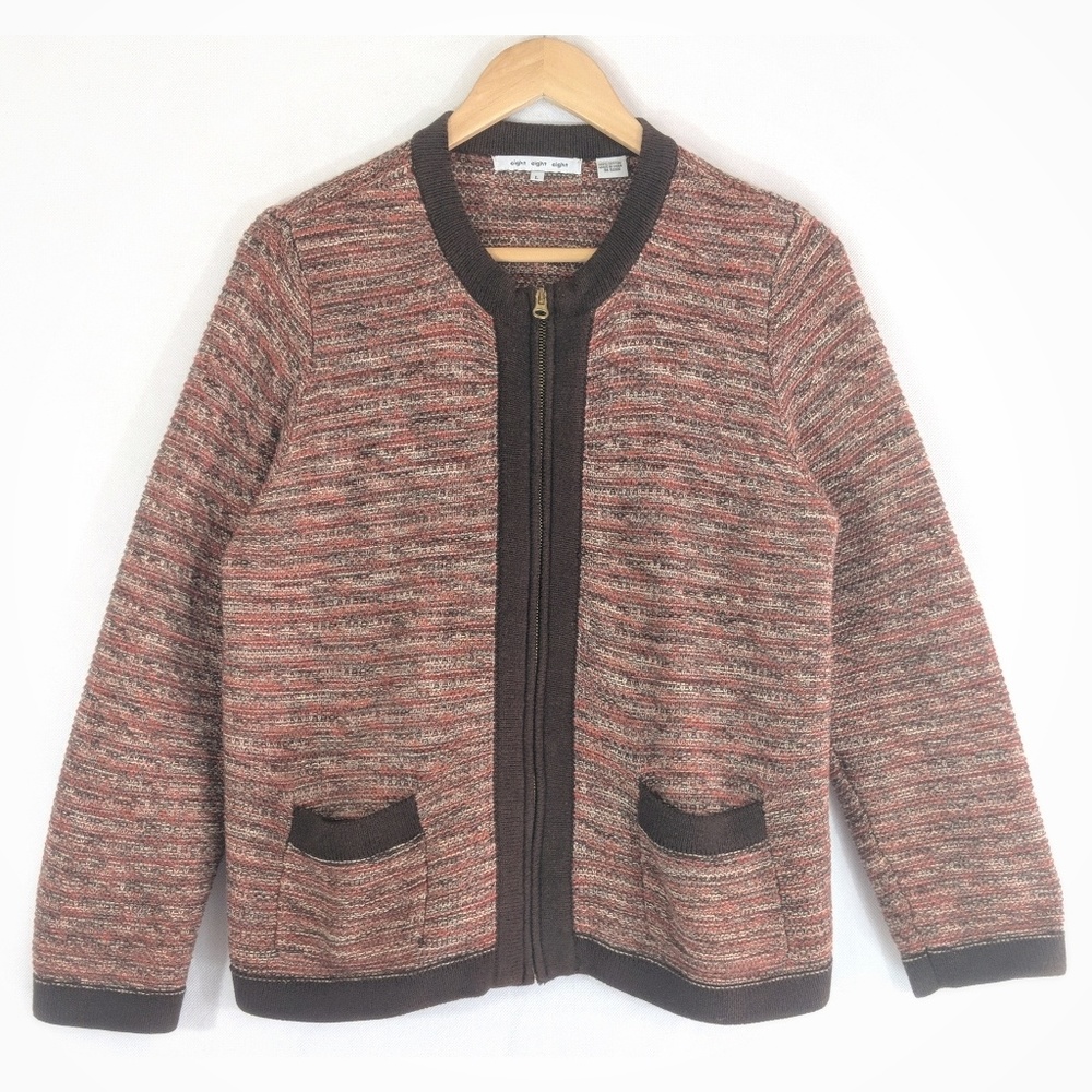Eight Eight Eight Women's Zipper Cardigan Size L